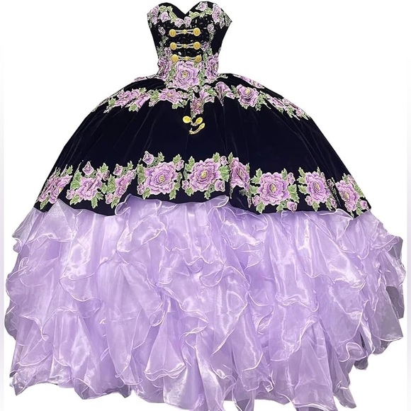 Dresses & Skirts - Quinceanera Teddy Bear Dress, Custom made Teddy Bear Purple‎ Gown Dress NEW